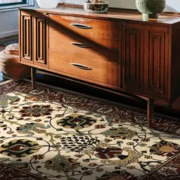 Multicolour Traditional 5 ft x7 ft Carpet By Sapana Carpet-Mats-picture-31
