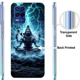 covertrust Back Cover for Realme 8s 5G, Lord, Shiva, Mahadev, Bholenath ,096 image 2