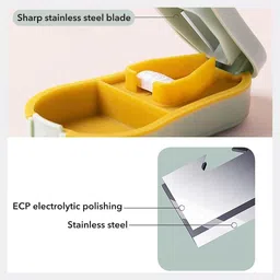 maycreate Travel Friendly Pill Tablet Splitter Washable Box for School Work Camping Trips Travel Friendly Pill Splitter Box for School and Travel Manual Pill Cutter image 3