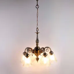 decorativeray Petunia Gold Aluminium Shaded Chandelier image 3