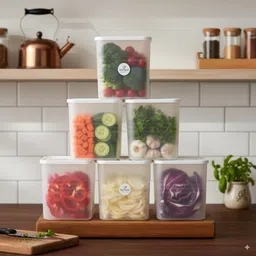 nestlyne Plastic Fridge Container - 1000 ml-picture-29