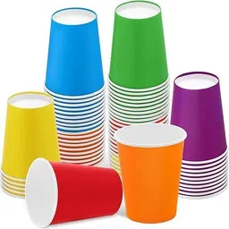 siya (Pack of 100) Disposable Paper Cups Glass Set Water/Juice Glass-picture-13