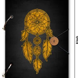 mr kraft wooden engraving diary notebook 6*8 inches 120 pages x-004 A5 Diary unruled 120 Pages image 4