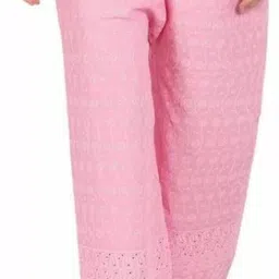 kanna fabric Women Regular Fit Pink Cotton Blend Trousers-picture-35