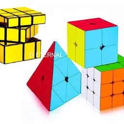 d eternal Cube 2x2 3x3 Pyraminx Pyramid Triangle & Mirror Magic Cube Combo-picture-16