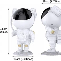 the red baby Astronaut Galaxy Projector with Remote Control - 360° Robot Nebula Night Light image 3