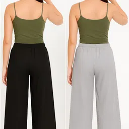 brand flex Women Black, Grey Capri image 2