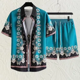 lemzodic Men Night Suit Set Multicolor Printed-picture-16