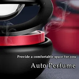 abb Car Accessories Solar Car Perfumes And Fresheners-156 Double Ring Crystal Auto Rotate Car Perfume Air Car Fresheners Air Purifier image 3