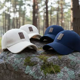 cap world Checkered, Self Design, Solid Sports/Regular Cap image 1