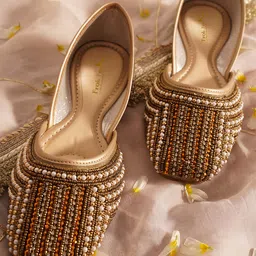 froh feet JM Looks Women’s Punjabi Jutti | Handcrafted Mojari Jutti Bellies For Women-picture-12