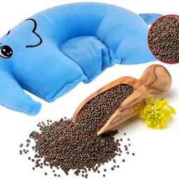 Mustard Seeds Baby Pillow Pack of 1 Animals Pillow for Newborn Baby-Round Head Shaping Baby Pillow, 0-12 Months-image-34