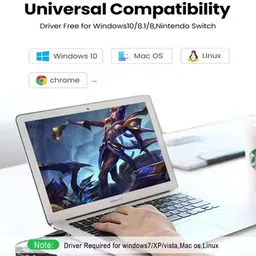 Maruti USB to Ethernet Gigabit 10/100/1000 Mbps Ethernet Adapter Plug N Play Wired USB Lan Adapter compatible with Windows, Mac, Ubuntu, Linux image 2