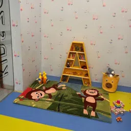 chickaboo Green Nursery Wool 3 ft x 5 ft Hand tufted Carpet-picture-17