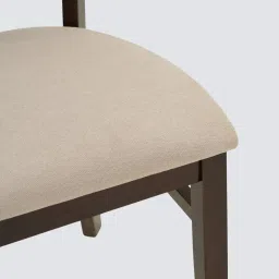 royaloak Penang 4 Seater Dining Set in Dark Brown & White Colour image 4