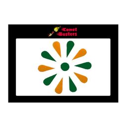 Comet Busters 11 Pcs Reusable Designer Bindis - Green & Mustard Yellow-picture-42