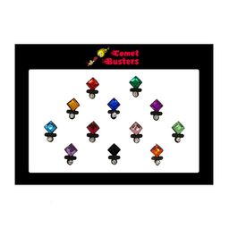 Comet Busters 12 Pcs Embellished Reusable Designer Bindis - Multicoloured-picture-40
