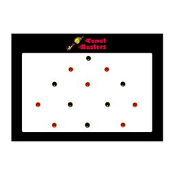 Comet Busters 13 Pcs Embellished Reusable Designer Bindis - Black & Red-picture-44