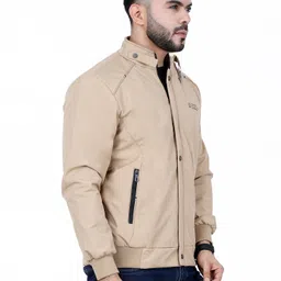 dollar Men Solid Bomber Jacket image 2