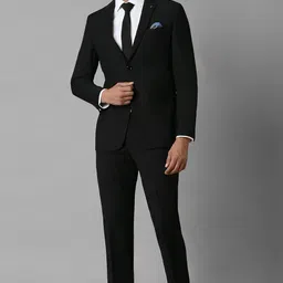 louis philippe Men Two Piece Suit Solid Suit image 2