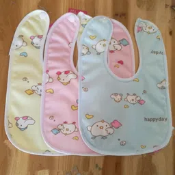 empoison Pack of 5 Baby Bibs with Large Coverage, Snaps or Velcro image 5