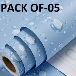 splendid Vinyl Decorative Blue Wallpaper-picture-40