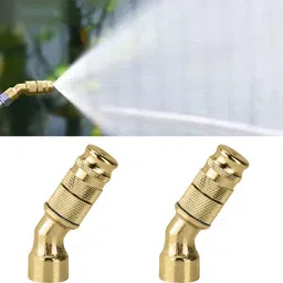 hasthip Brass Adjustable Garden Spray Nozzle Watering, Misting, Cleaning image 1