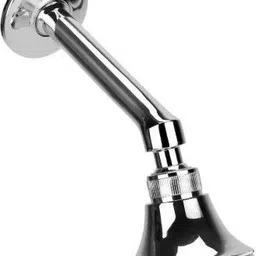 senkiddpro by senkiddpro Round/Overhead Brass Shower with Arm for Bathroom Chrome Finish Fixed Mount image 2