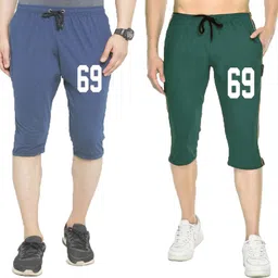 diwazzo Graphic Print Men Three Fourths image 1