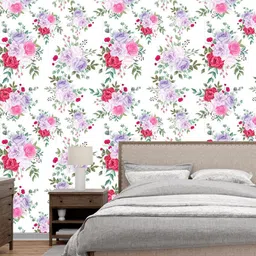 guru production Vinyl Floral & Botanical Multicolor Wallpaper image 2
