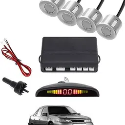 peeps store Universal 4 Silver Reverse Parking Sensor-PS25N595 Universal 4 Silver Reverse Parking Sensor-PS25N595 Parking Sensor-picture-23