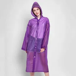 firmed string Solid Women Raincoat image 1