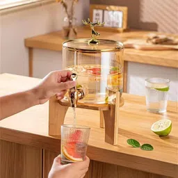 smilery 3600 ML Water Beverage Dispenser with Wooden Stand Bottom Loading Water Bottom Loading Water Dispenser image 4