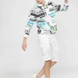 highlander Men Full Sleeve Printed Hooded Sweatshirt image 5