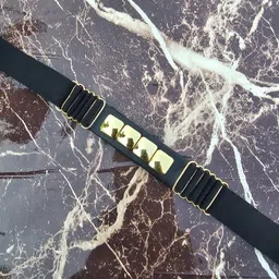 khodal zone Women Casual Gold Fabric Belt image 3