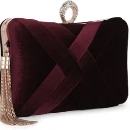 globus Party MaroonClutch image 3