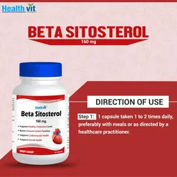 healthvit Beta-Sitosterol 160 mg For Cardiovascular Health – 60 Capsules image 4