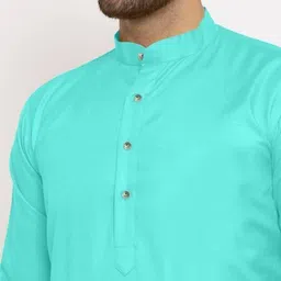 trending rashmi Men Solid Cotton Blend Straight Kurta image 4