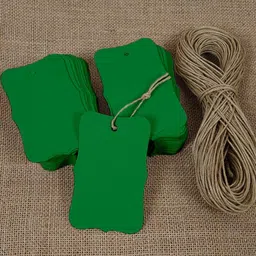 darling souvenir 100 Pcs Bonbonniere Wedding Favor Hang Tags Gift Shape Tag with Jute Twine Invitation Card-picture-10