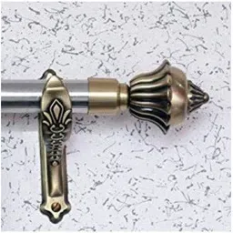 jafe Multicolor Curtain Knobs, Rod Rail Bracket, Curtain Rings, Curtain Hooks Metal image 3