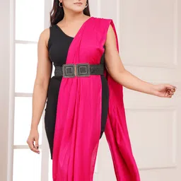 awadh handlooms Solid Rayon, Viscose Women Pink Stole, Scarf, Fancy Scarf image 2