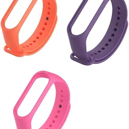 AUDICE Best BUY Silicon Replacement Band/Strap for Xiaomi Mi Band 3 strap and Mi Band 4 Strap Watch band Silicone Strap (Not Compatible with Mi Band 1/2)- Combo 3 pack Smart Band Strap-picture-23