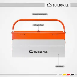buildskill BITB175 / BITB5 Cantilever Home Professional Iron Powder Coated With 5 Shelf High Quality Tool Box image 2