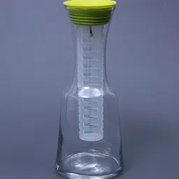 pasabahce Zestful 1.1 Ltr Glass Carafe with Lid & Ice Tube image 2
