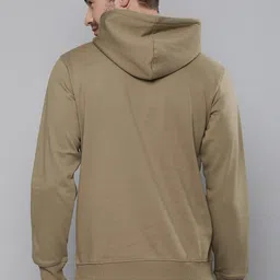 here&now Men Full Sleeve Printed Hooded Sweatshirt image 4