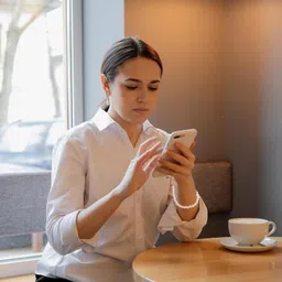 CUANT pearl phone lanyard, mobile chain strap, with All Smartphones Phone Charm image 3