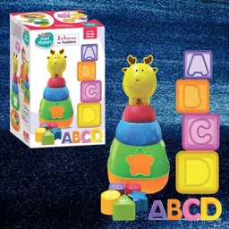 toyxiity mall Reindeer Stacking Toy Smart Stackers 2-in-1 Gift Set for Toddlers with Reindeer image 3