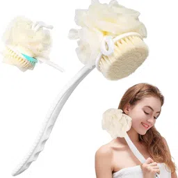 2 IN 1 Bath Brush,back scrubber, Body Shower Brush Soft Comfortable Bristles-image-11