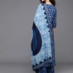 libas Women Cotton Blend Kurta Palazzo Set image 2