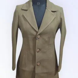 pepzo Women Solid Double Breasted Casual Blazer image 1